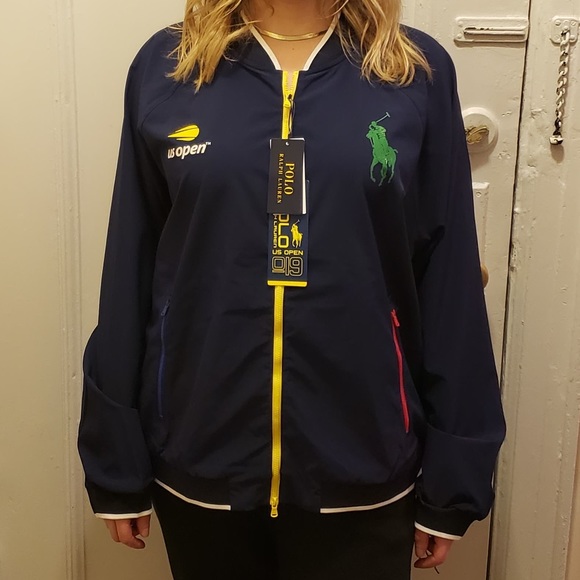 SOLD Polo Navy Track and Tennis Jacket - Picture 1 of 6